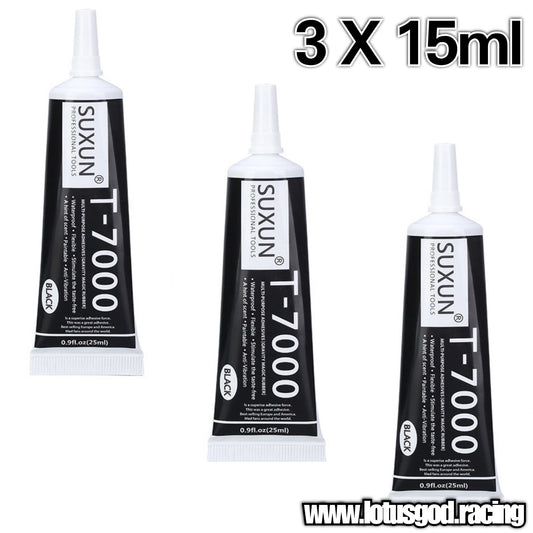 3 X Diy Multipurpose Black Liquid Silicone Sealant Adhesive Glue 15ml