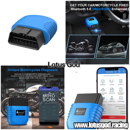 Universal OBD NexLink Car BMW Motorcycle Diagnostic Tool Bluetooth 5.0 OBD2 EOBD Scanner for iOS Android Windows Fault Code Reader Check Engine