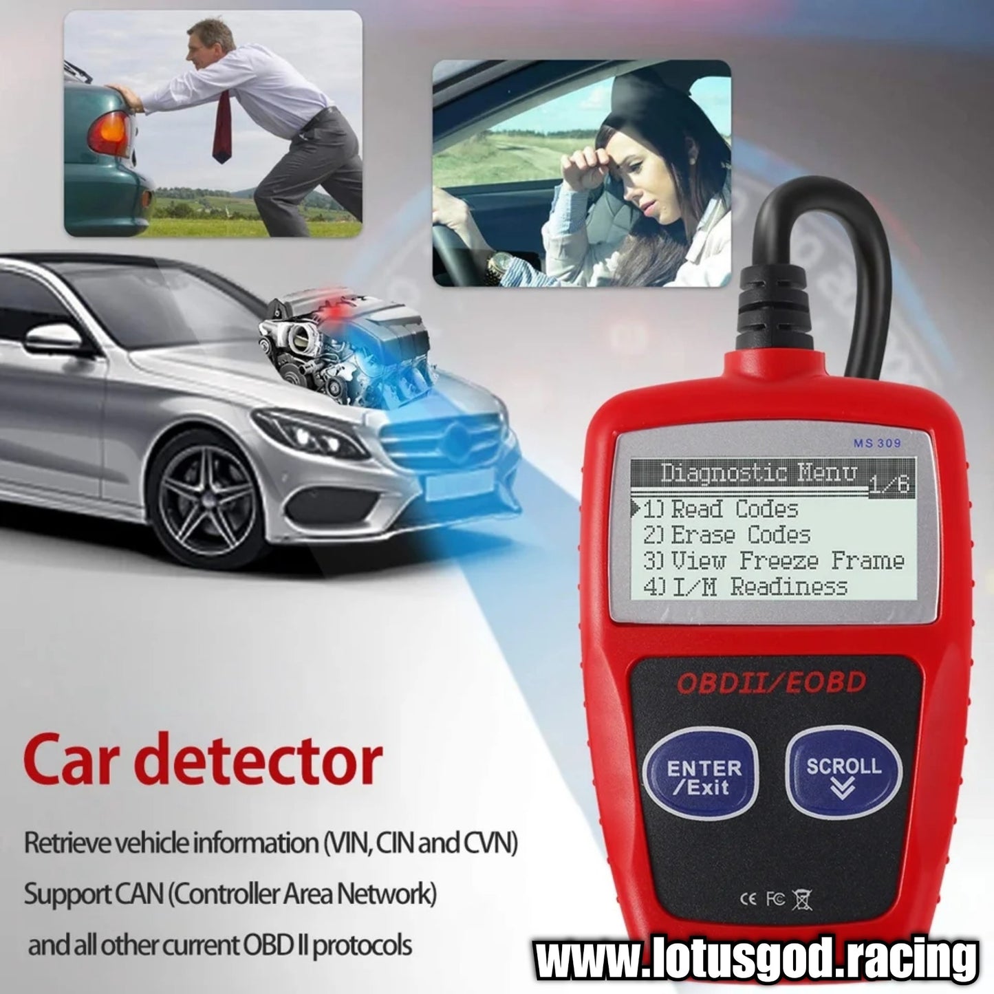 OBD2 Scanner Code Car Fault Code Reader Auto Diagnostic Multi Functional Obd Scanner Read and Erase Fault CAN Diagnostic Tool