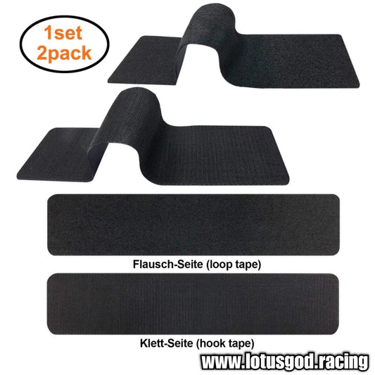 Stealth Frameless Velcro Polyester + Adhesive Backing Singapore Euro Number Plate Holder For Car Lorry Van Pick Up Etc (4 Pieces)