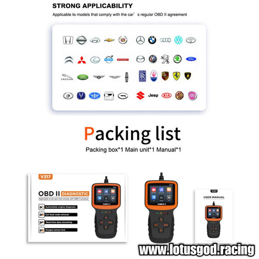 Universal Obd2 Check & Clear Fault Codes Diagnostic Engine Problem Detector OBD 2 16 Pins OBD II EOBD Real-time Oxygen Sensor Tool Etc