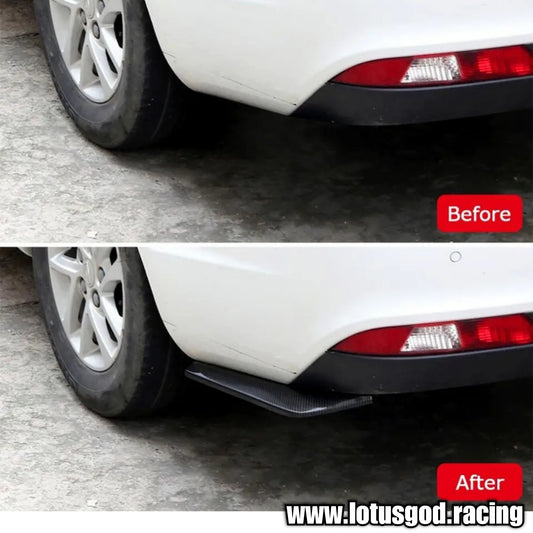 Universal Black Front Rear Bumper Lip Air Vent Trim Spoiler Canards Splitter Styling Body Kit Accessories