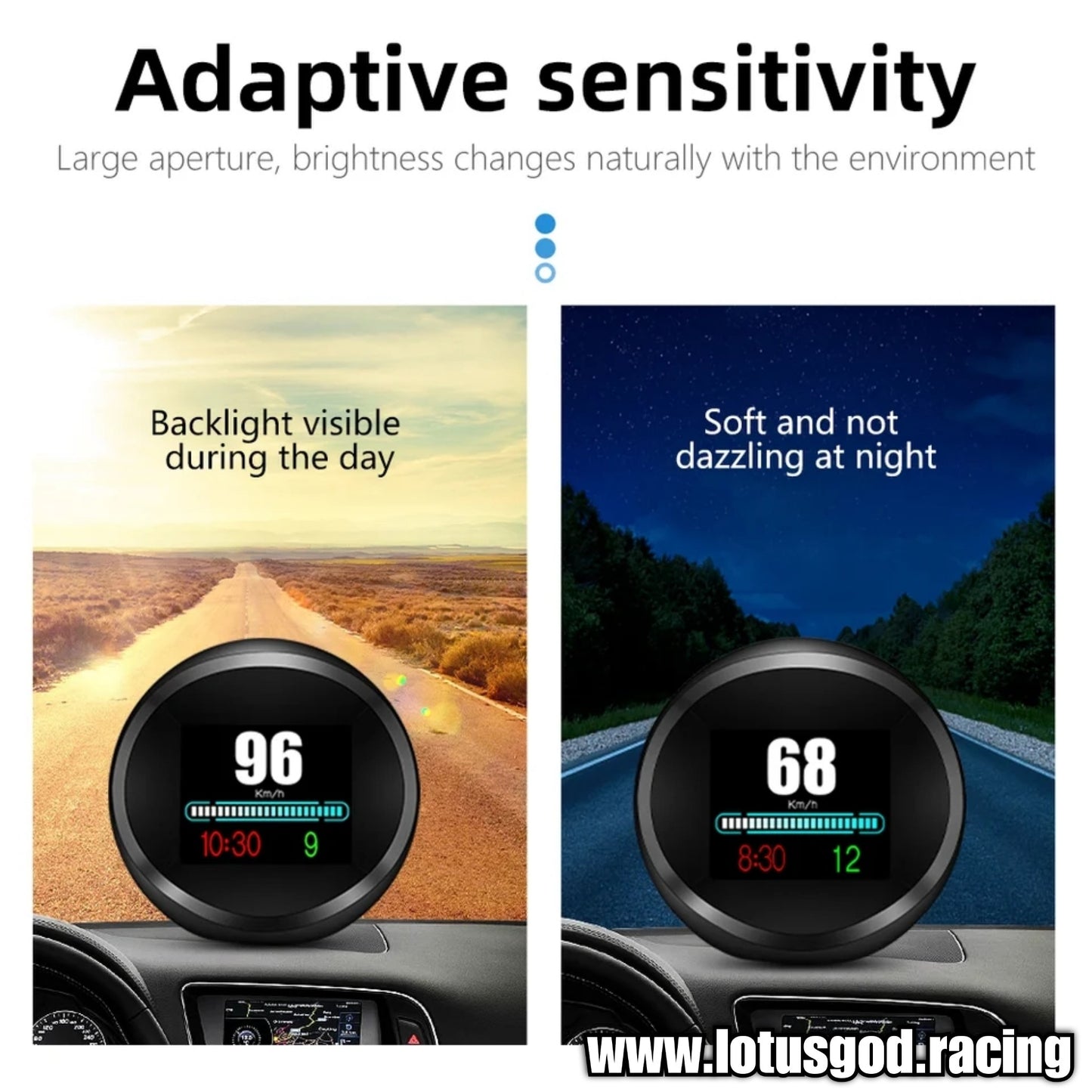 Universal USB Powered Plug & Play Hud Gps Vsd Mileage Overspeed Auto Alarm Head Up Display Compass Projector Smart Digital Speed Meter Gauge For All Vehicle