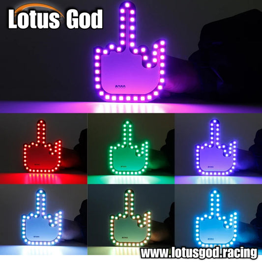 Usb Colorful Good Thumb Up Sign | Middle Finger Gesture Bright Led Light Hand Lamp + Wireless Remote Control