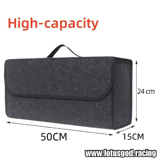 Large Capacity Compartment Boot Storage Organizer Storage Bag Car Trunk Soft Felt Storage Box Accessories 50cm X 24cm X 15cm