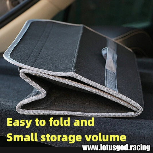 Large Capacity Compartment Boot Storage Organizer Storage Bag Car Trunk Soft Felt Storage Box Accessories 50cm X 24cm X 15cm