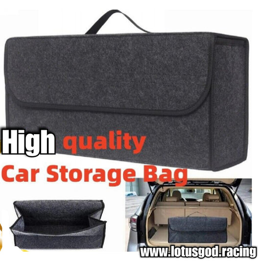 Large Capacity Compartment Boot Storage Organizer Storage Bag Car Trunk Soft Felt Storage Box Accessories 50cm X 24cm X 15cm