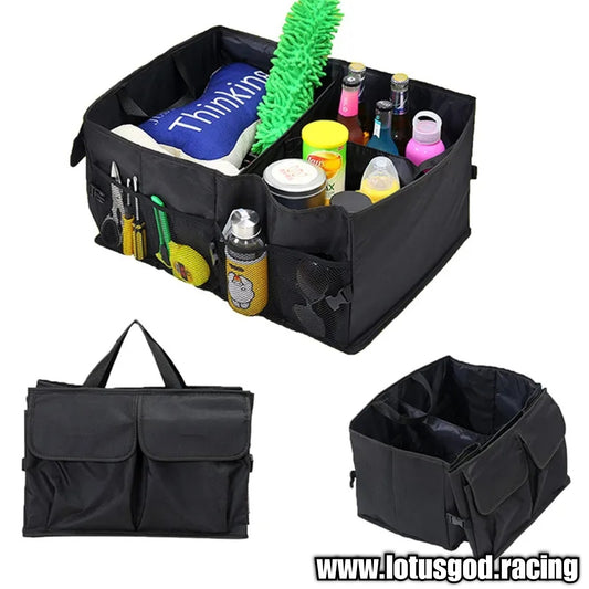 Large Capacity Compartment Boot Storage Organizer Storage Bag Car Trunk Soft Felt Storage Box Accessories 40cm X 26cm X 56cm