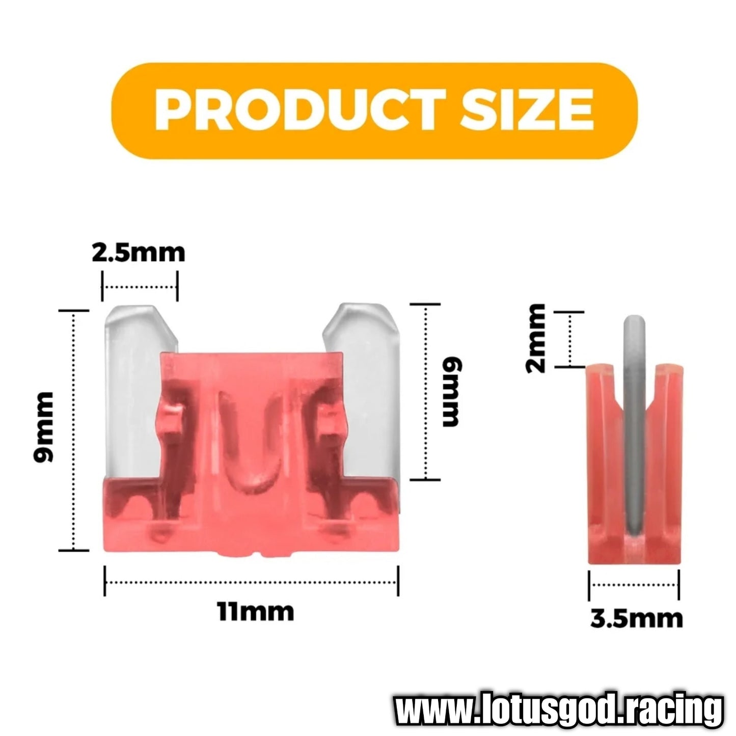 100 Pieces Of Micro Fuse 2A | 3A | 5A | 7.5A | 10A | 15A | 20A | 25A | 30A | 35A For Vehicle