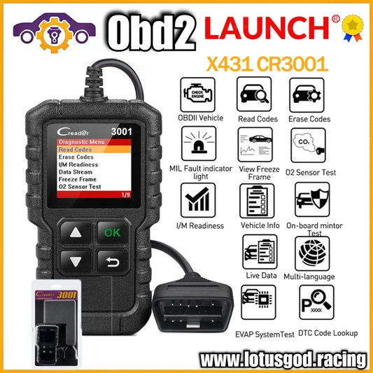 16 Pin Wire OBD 2 Engine Check Light 02 Sensor Interface Scanner Plug And Play To Read Delete Clear & Read Codes Tester OBDII Dignostic Tool For Cars Etc