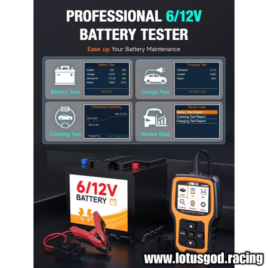 2 in 1 AD410 PRO OBD2 Scanner + 12 Volts Battery Tester & Obd Check Clear Engine Light Code Reader Car Diagnostic Tools