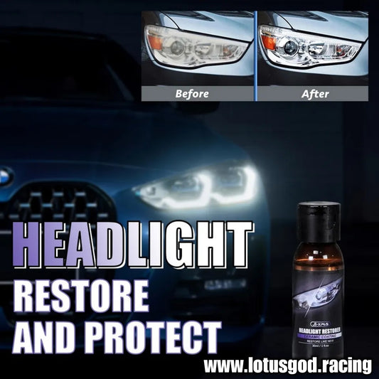 Car Van Pick Up Truck Lorry Headlight Restoration Oxidative Yellowing Repair Liquid Polymer Refurbishment Lens Head Light Polishing Kit Set 30ml