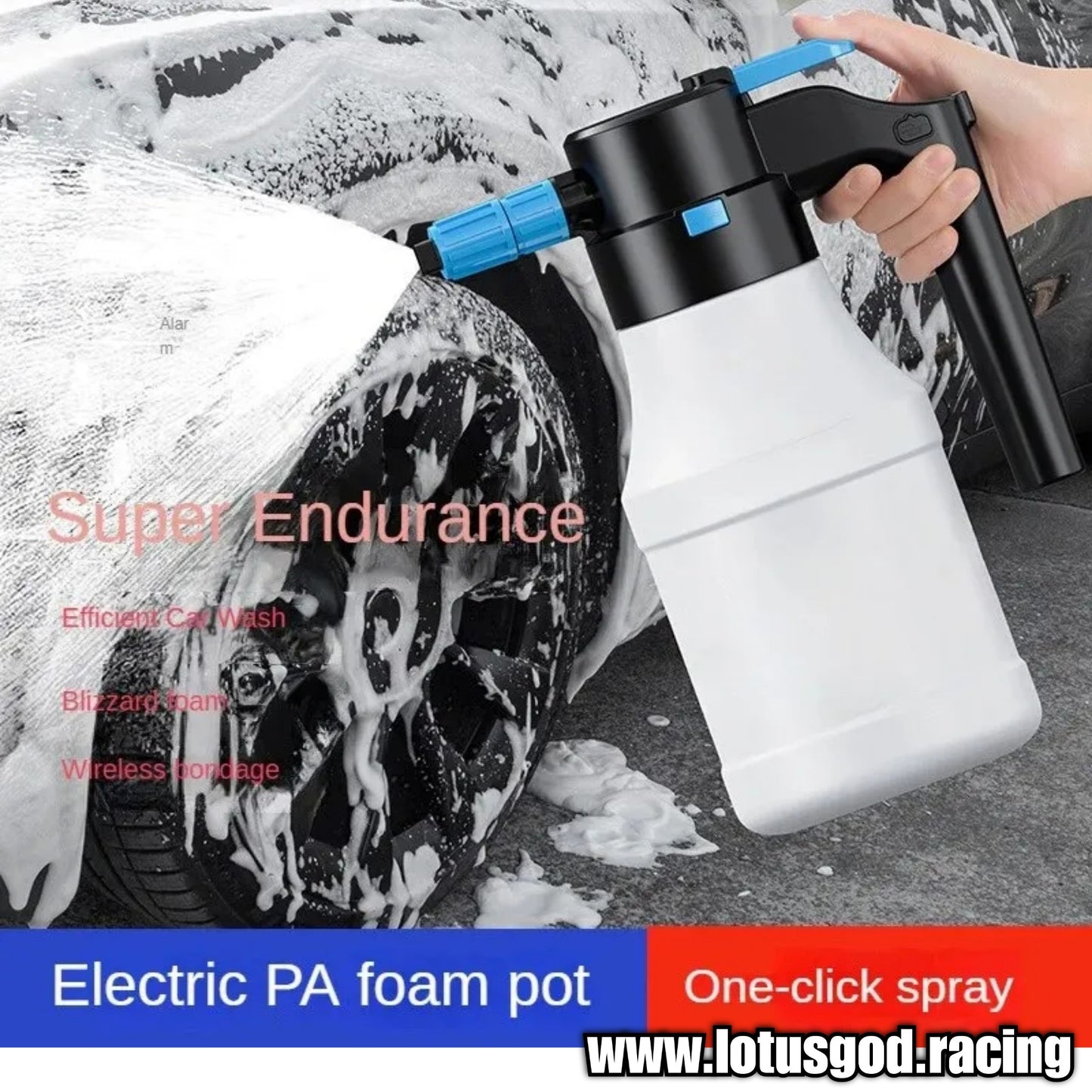 1.5 Litres Rechargeable Electric Pump 8 Bar High Pressure Water | Snow Foam Spray Bottle For Car Wash Lorry Van Pick Up Engine Tyre Cleaner