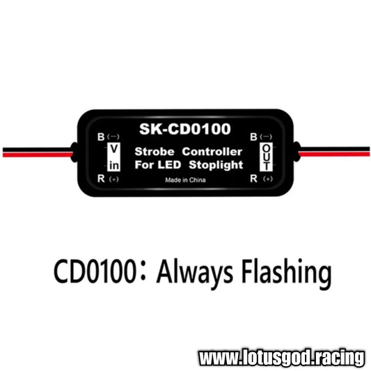 F1 Racing Universal 9V - 30 Volts Super Bright Blink Flash Strobe Controller Flasher Module Flashing For Back Rear Tail Stop Brake Light LED