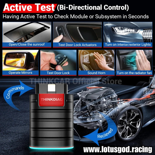 Top Level Thinkcar OBD2 Scanner Diagnostic Scan Wireless Bluetooth ThinkDiag Obd Think Car Vehicle OBDII Tool for Apple iOS Android