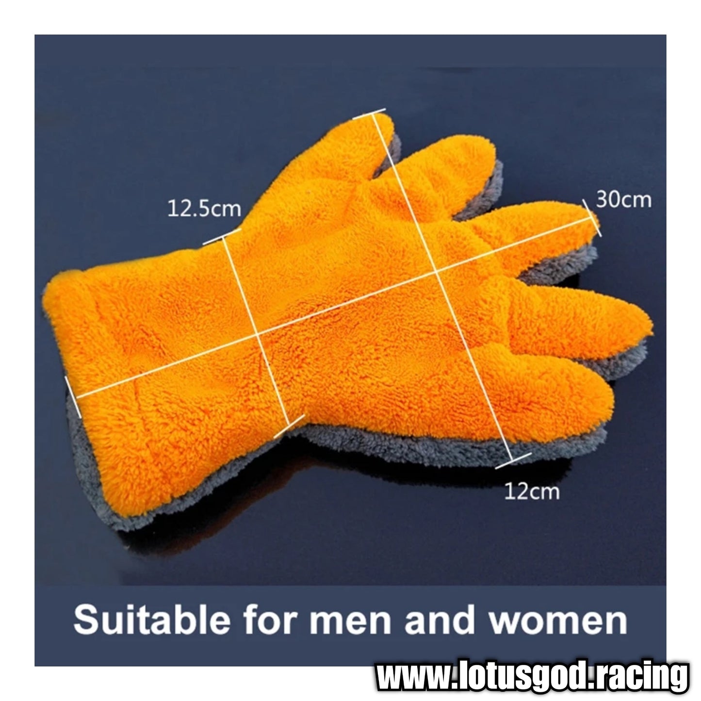 Multipurpose Soft Orange Bear Claw Grey Microfibre Sponge Gloves Very Good In Water Soap Shampoo Foam Absorption Cleans Dirt Remove Dust Etc (1 Piece)