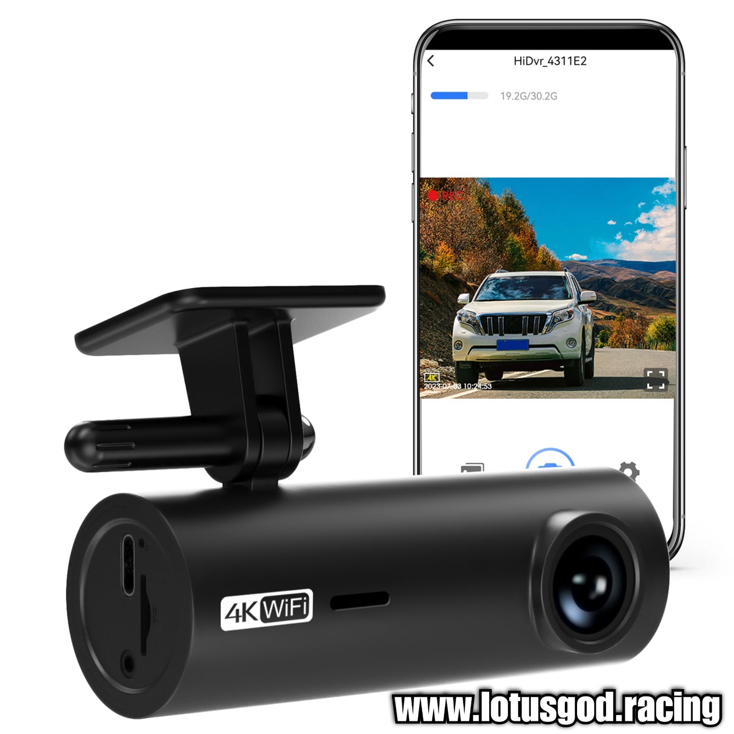 4K Ultra HD Sharp & Clear Dash Cam for Front Wide Angle View 130 Degree Camera + 64gb Sd Card For Vehicle GPS WIFI G Sensor Dvr Video Recorder 24 Hours Parking Monitor