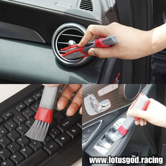 3 Brush Set Cleaning Dirt Kit For Wheel Tyre Air Con Vent Micro Fiber Cleaning Detailing Car Lorry Van Pick Up Motorcycle Accessories