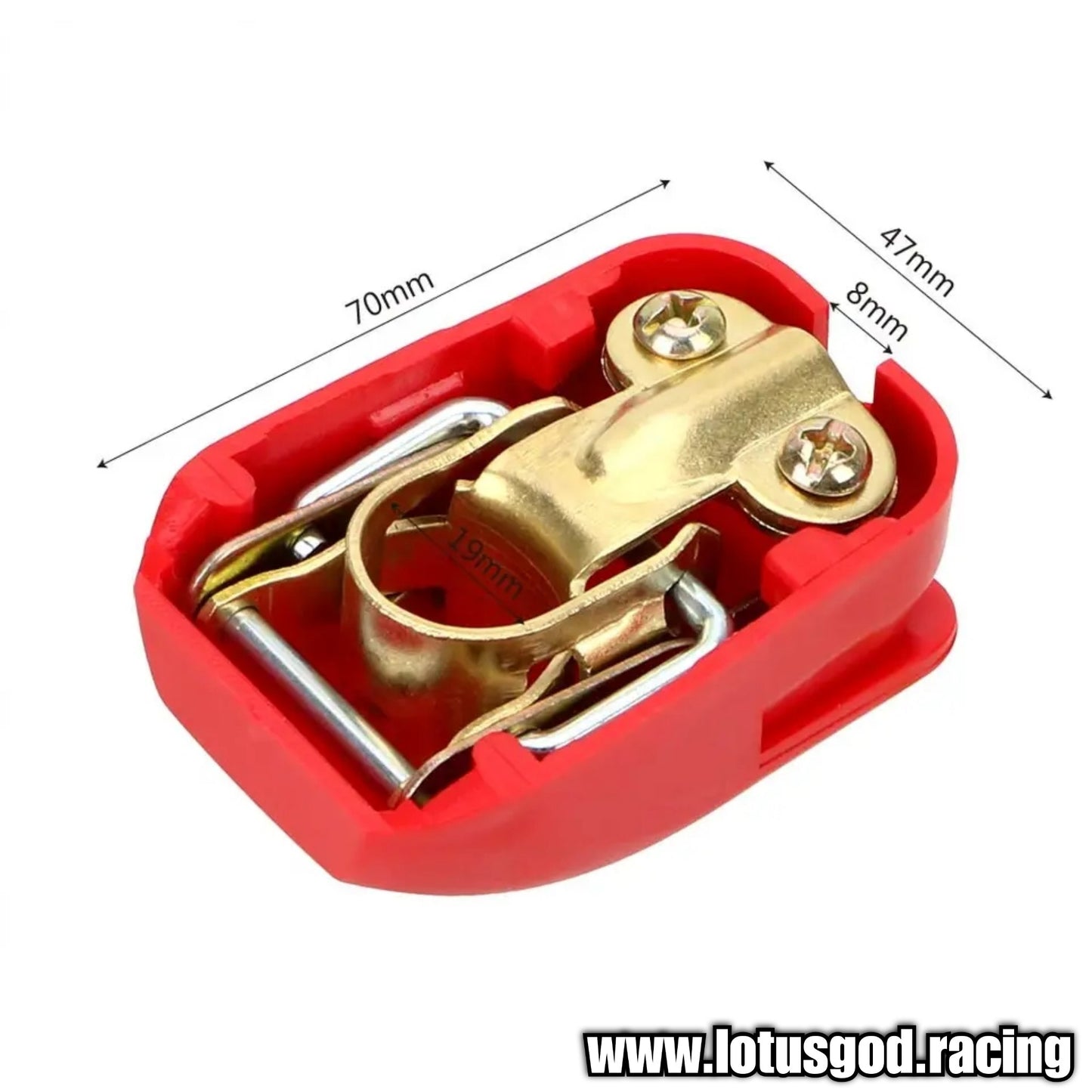 12 Volts Quick Release Iron Gold Plated Copper Connector Lift Off Clamps Car Battery Terminals For Positive & Negative Electrode Accessories