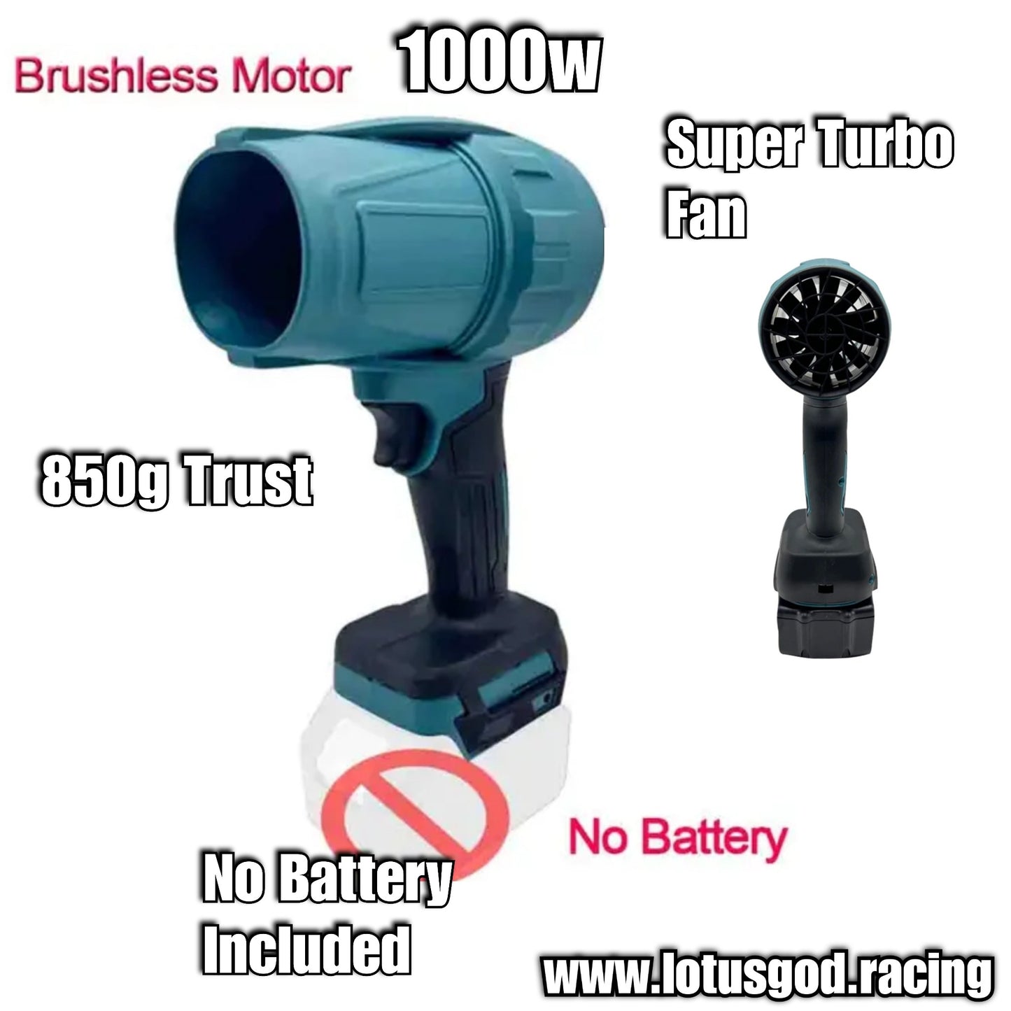 Portable Wireless Handheld High Power Brushless Jet Storm Fan 850g High Super Turbo Thrust Violent Fan Boost Motor Ducted Turbofan Dust Blower Cleaning Gun Tool