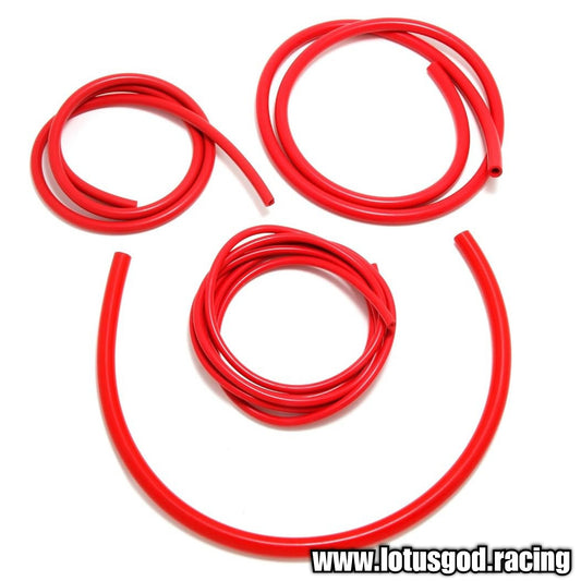 Samco Super Car Show Racing Red Silicone Vacuum Hose Kit 3mm | 4mm | 6mm | 8mm | 10mm In 1 Meter Length Each - 5 Pieces