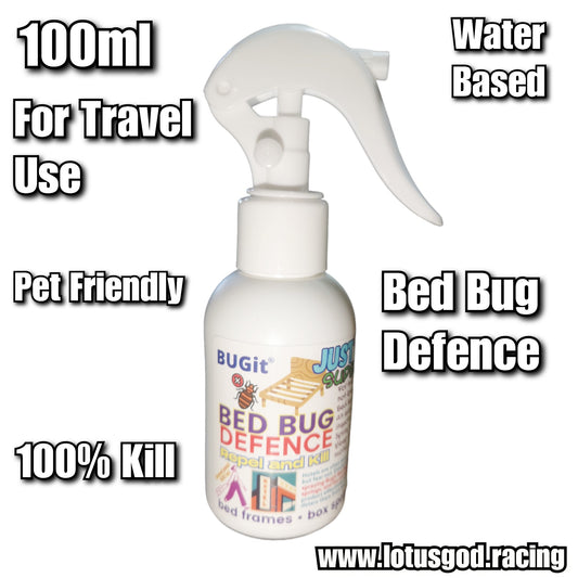 Water Based Super Bed Bugs Defence Exterminator Killer Natural Non Pesticide Repel & Kill Bedbug Cluster + Pet Cat & Dog Safe Formula 100ml