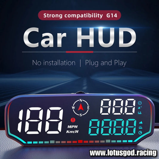 Universal 5 Inch HD Usb Gps Hud Head Up Display Speedometer Vsd Odometer Alarm Multifunction On Board Computer Car Electronics Digital Speed Meter