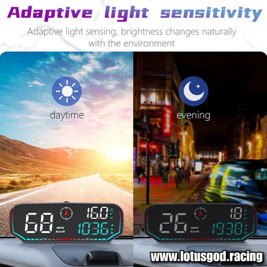 Universal 5 Inch HD Usb Gps Hud Head Up Display Speedometer Vsd Odometer Alarm Multifunction On Board Computer Car Electronics Digital Speed Meter