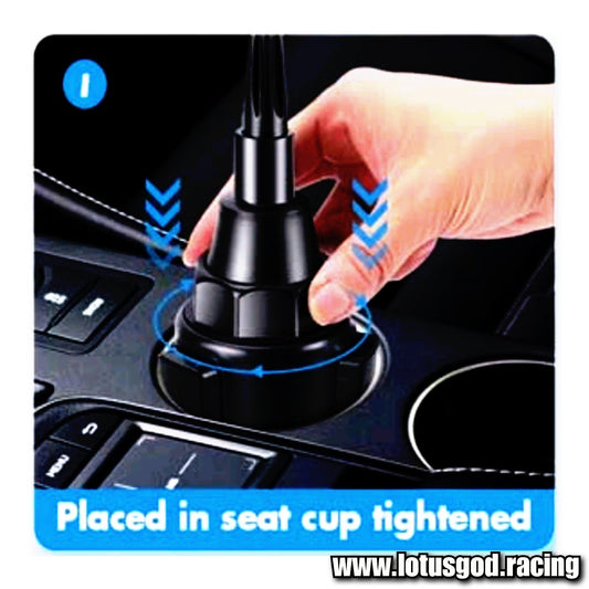 360 Degree USB Powered 3 Speed Rotatable Cooling Powerful Quiet Portable Adjustable Cup Holder Fan For Car Van Lorry Truck SUV Vehicle