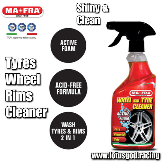 Mafra Car Van Lorry Pick Up Vehicle Wheel Rim Tyre Shine Active Foam Degreaser Dirt Brake Dust Cleaner Spray 500ml