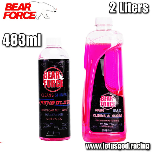 483ml | 2 Litres Thick Cherry Bear Nano Tech Wash + Wax & Shine Car Wash Cleaner Foam Shampoo For Motorcycle Car Lorry Van Pick Up Etc