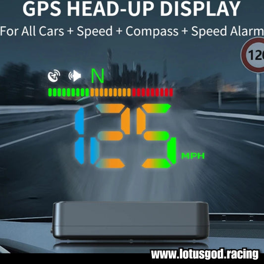 Universal Rainbow Led GPS USB Powered Hud Virtual Head Up Display Speedometer For Car Gadgets On Windshield Projection 3 Digital Speed Meter VSD Reflection On Car Windscreen