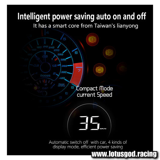 Obd2 | Usb Digital Speed Glass Projection Hud Vsd Car Head Up Display On Board Computer Clock Gps Speedometer OBD Rpm Water Temp Auto Alarm Meter