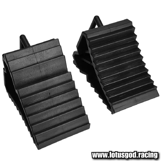 Universal Wheel Chock Heavy Duty Rim Block Anti Slip Slope Plastic Base Tyre Stopper Block For All Vehicle Car Suv Etc