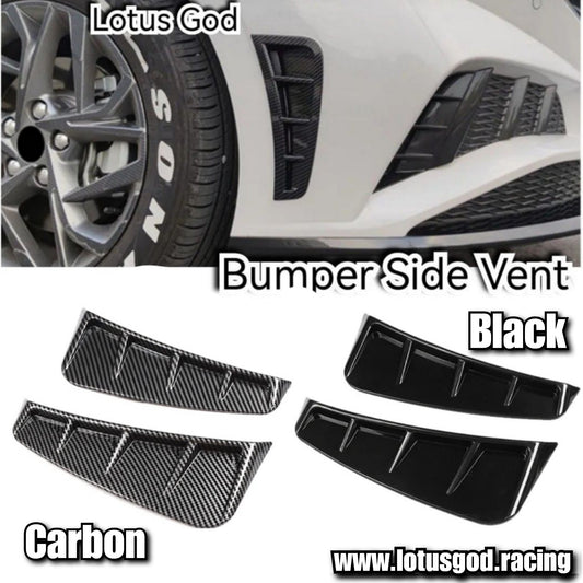 Universal Front Rear Bumper Lip Air Vent Trim Spoiler Canards Splitter Fin Styling Accessories