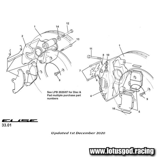 Brembo Ceramic Brake Pads P56048N / P59026 Elise Exige Mitsubishi Evo Nissan Skyline 350z Subaru Wrx Brz Opel Tesla Vauxhall - 4 Pieces