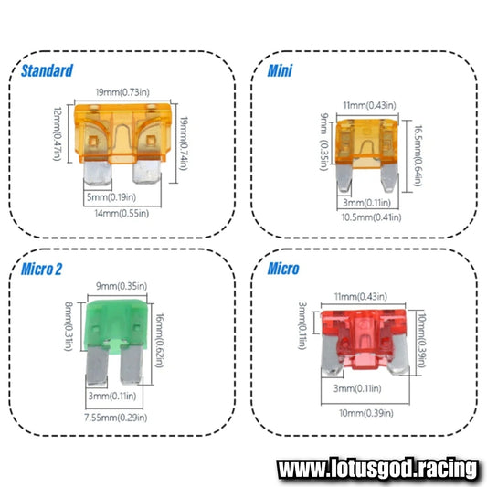 100 Pieces Of Micro2 ATR Blade Fuse Box Replacement Kit Micro 2 - 5A 7.5A 10A 15A 20A 25A 30A For Replacement Of Cars Yacht Space Ship And Rockets