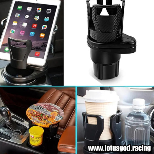 Multifunction 360 Degree Rotating Adjustable Base Insert Drinks Organizer Car Cup Holder Expander Adapter For Car Lorry Van Pick Up Etc