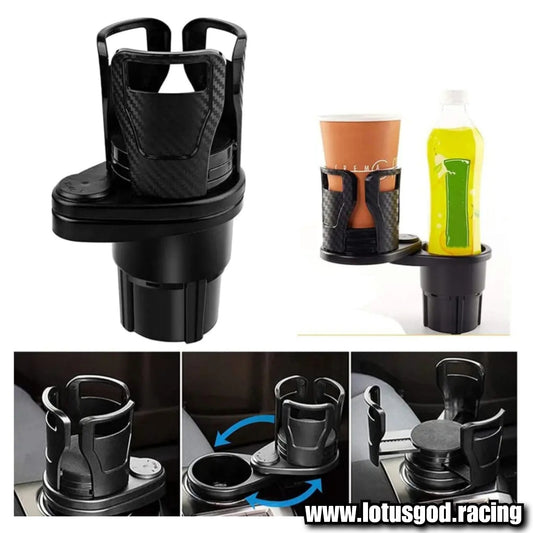 Multifunction 360 Degree Rotating Adjustable Base Insert Drinks Organizer Car Cup Holder Expander Adapter For Car Lorry Van Pick Up Etc