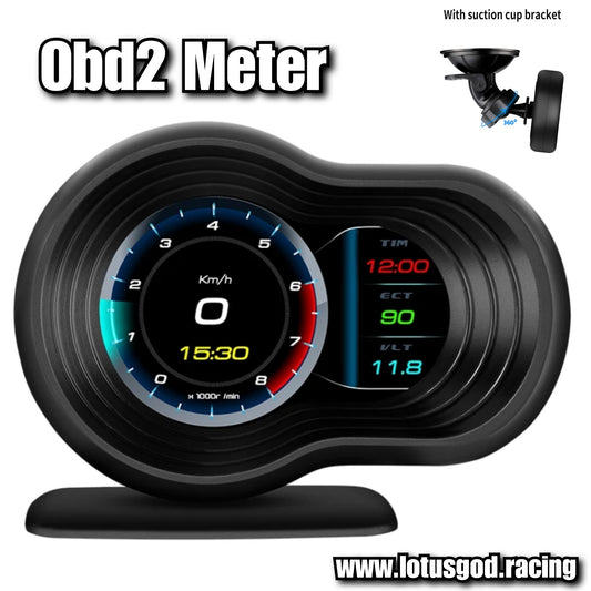 Obd2 Head Up Display HUD GPS Auto VSD Smart Car On Board Computer Gauge Speed Alarm Water Temperature Rpm Turbo Boost Meter