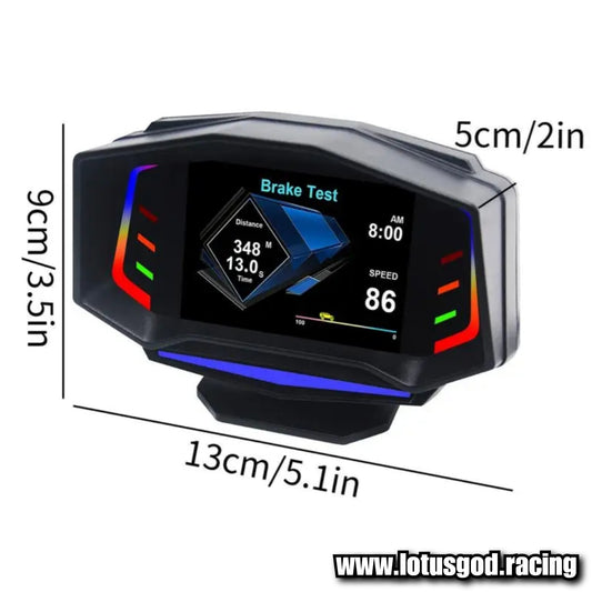 Obd2 Head Up Display HUD GPS Auto VSD Smart Car On Board Computer Gauge Speed Alarm Water Temperature Rpm Turbo Boost Meter