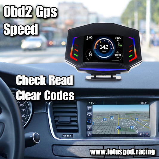 Obd2 Head Up Display HUD GPS Auto VSD Smart Car On Board Computer Gauge Speed Alarm Water Temperature Rpm Turbo Boost Meter