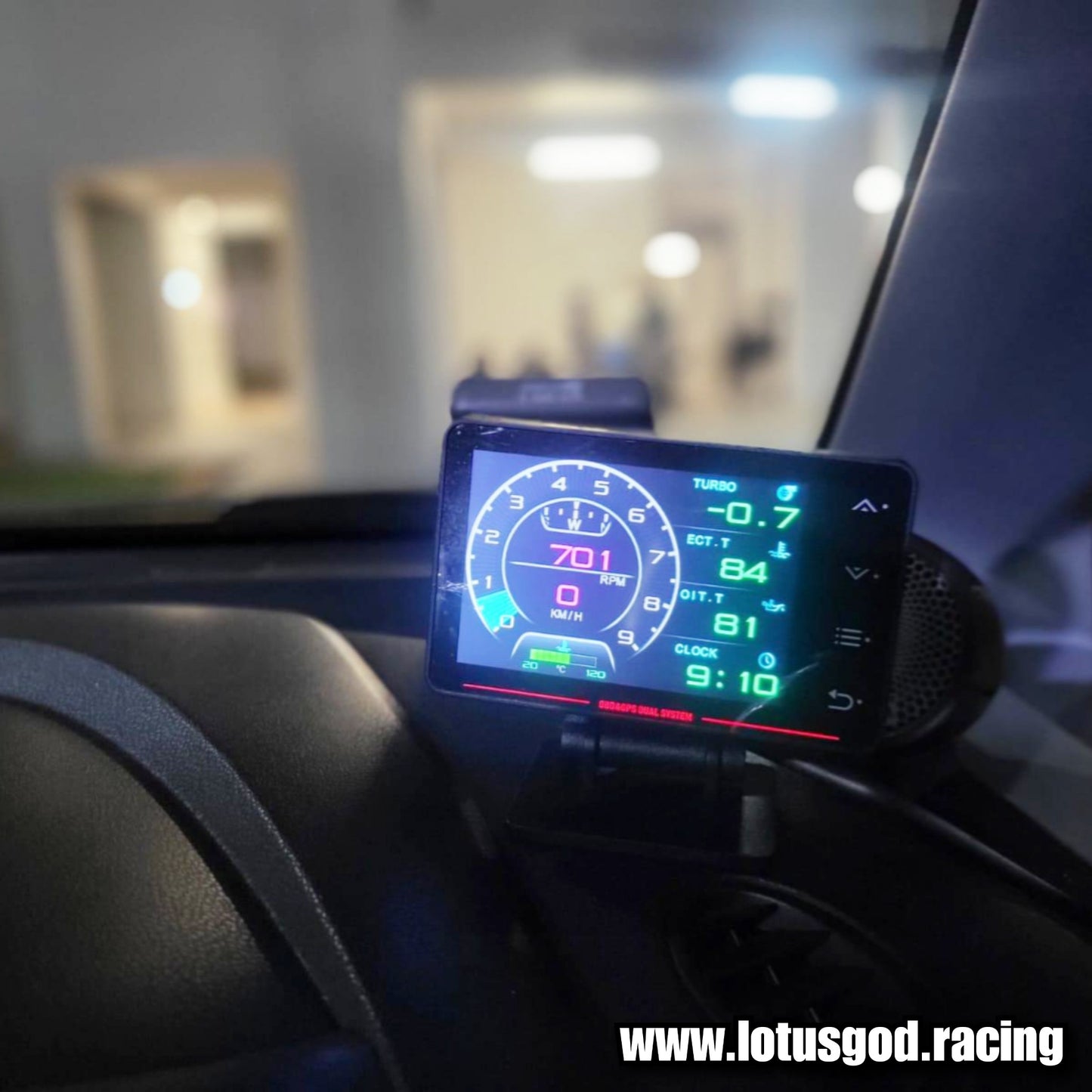 Dufi XS OBD2 Touch Screen GPS Turbo Boost Racing Display Gauge Real time Display Speedometer Odometer