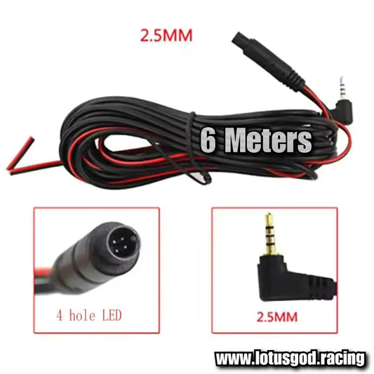 170 Degrees 4 Pin HD 2.5mm Jack Car Rear View Camera Reverse Night Vision 12 Led Video Camera Wide Angle Parking Camera For Car Dash Cam Accessories