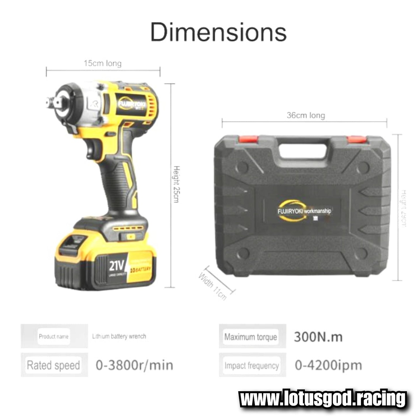 2 In 1 Yellow Cordless Electric Impact Wrench Brushless Electric Hand Gun Drill Wheel Nut Screw Bit Bolt Socket Power Tool + 2 Lithum 388vf Battery Charger + Socket Drill Bits + Case Box Set