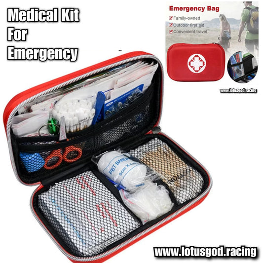 47 Pieces Small & Portable Waterproof First Aid Kit Emergency Medical Supplies