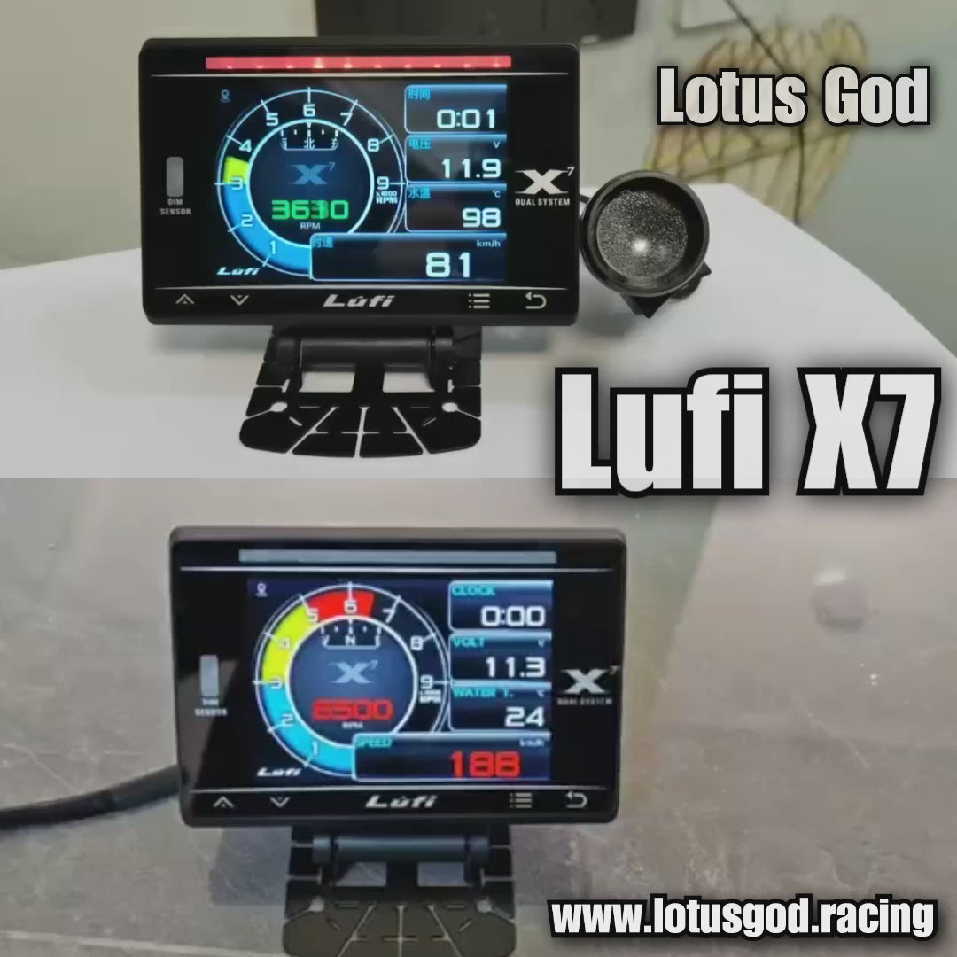 Lufi X7 Obd GPS Head Up Display Turbo Charge Oil Pressure