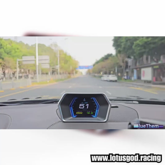 OBD2 + GPS HUD OBD 2 Head Up Virtual Turbo Speed Display HUD On Board Computer Digital Speedometer Slope Meter Auto Car Electronic Accessories