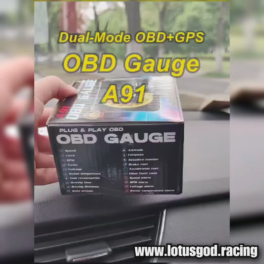 OBD2 + GPS HUD OBD 2 Head Up Virtual Speed Display HUD On Board Computer Digital Speedometer Slope Meter Auto Car Electronic Accessories