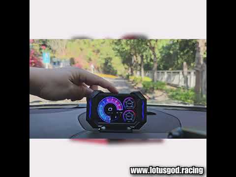 OBD2 Digital Hud Vsd Car Head Up Display On Board Computer Clock Slope Gps Speedometer OBD Diagnostic Tools Instrument Cluster P25 Speed Meter